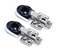 2Pcs Kitchen Cupboard Glass Door Hinge Clip Cold Rolled Steels Hydraulic Glass Doors Hinges Furniture Accessories Wine Cabinet Door Damping Hinge