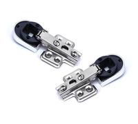 2Pcs Kitchen Cupboard Glass Door Hinge Home Wine Cabinets Hardware Display Cabinet Hinges for Doors Display Wine Door Damping Hinge