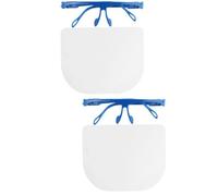 2pcs Kitchen Face Shield with Double Sided Anti Fog and Anti Oil | Half Frame Design, Removable Lenses and Frame, Wear over Glasses, Apet and PC Materials Random Color