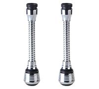 2Pcs Kitchen Faucet Extender 360° Swivel Adjustable Nozzle Spray Head