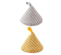 2pcs Kitchen Gadget Thicken Pot Lid Cover Cotton Linen Heat Insulation