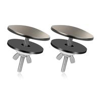 2pcs Kitchen Sink Tap Hole Cover, Zinc Alloy Stainless Steel Kitchen Faucet Sink Plug Sealing Cap Sink Plug Sink Hole Stopper for Kitchen Bathroom Sink Accessories(Gun Gray)