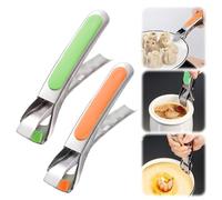2PCS Kitchen Tongs for Cooking, 2025 New Multi-Purpose Silicone Anti-Scald Bowl Dish Holder Clip for Kitchen, Plate Gripper Compatible with Instant Pot Accessories, Microwave, Oven (Green & Orange)
