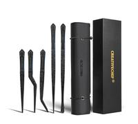 2PCS Kitchen Tweezers for Plating Ergonomic Food Tweezers, Fine Tweezers Tongs Chef Kitchen Tool for Food and Repairing Stainless Steel Tweezers, Precision Food Tweezers