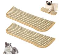 2PCS Kitten Chew Toys,Feline Cleaning Supplies,Sisal Scratcher Pad,Catnip Toys,Catnip Pillows for Cats,Indoor Chew Resistant Scratcher Encourages Exercise & Play At Home,Relieve Boredom