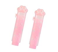 2Pcs Kitten Push Pull Eraser Sliding Action Rubber Erasers Retractable Pencil Erasers for Kids Students Drawing Lovely Puss Foot Eraser