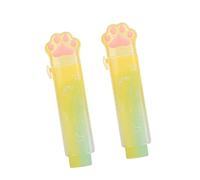 2Pcs Kitten Push Pull Eraser Sliding Action Rubber Erasers Retractable Pencil Erasers for Kids Students Drawing Lovely Puss Foot Eraser