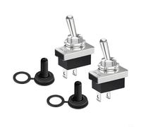 2pcs KN3D-101 Rocker Switch with Cap SPST On Off Switch for 12V 10A DC 125VAC 6A Electrical Equipment
