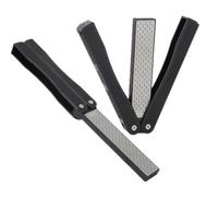 2Pcs Knife Sharpener, Handheld Double Sided Sharpener, Pocket Knife Sharpener Multipurpose Double Sided Folded Knife Sharpening Stone for Sickle Outdoor Knife Kitchen Knife