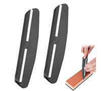 2Pcs Knife Sharpening Angle Guide Black Knife Sharpening Kit Prevent Damage Knife Sharpening Guide Portable Knife Sharpening for Knife Sharper Blade for Outdoor Kitchen Tools