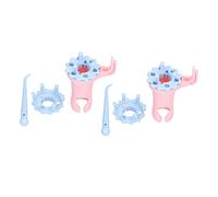 2Pcs Knit Spool Loom Set Double Head Easy to Use Exquisite Shell Knitting Yarn Wool Rope Hook for DIY Craft Scarves