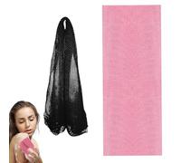 2Pcs Knotted African Net Sponge, African Net Long Bath Net Sponge Bathing Body Exfoliating Stretchable African Exfoliating Net with Knots Wash Body Shower Scrubber Nylon Back Scrubber Bath Sponge