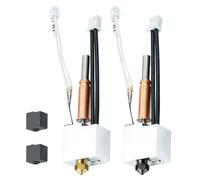 2pcs Kobra 3 Hotend Hot End Assembled Extruder Printhead Kit - 3D Printer Hotend Replacement with Low Friction Brass Nozzle, 100K Thermistor, Heater Cartridge and Heat Block for Anycubic Kobra 3