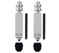 2PCS Kobra X Combo 0.25mm Quick-Swap Hardened Steel Nozzle,High Flow&High Speed Hotend with Silicone Cover and Nozzle Wiper,3D Printer Extruder Upgrade Part Compatible with Anycubic Kobra X Combo