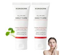 2PCS Koriderm Time Reverse Cream All-in-One,Centella Moisturiser Face Cream,Daily Moisturizing Face-Cream with Centella Asiatica & Hyaluronic Acid,Suitable for All Skin Types