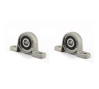 2PCS KP08 ID8mm Mounted Flange Pillow Block Bearings Self Aligning Zinc Aluminum Alloy Support for Diameter 8mm Linear Shaft Rod T8 Lead Screw