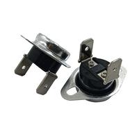 2PCS/KSD301 40C~150C Degrees 10A250V Normally Closed Bent Foot Activity Fixed Temperature Switch Thermostat 55 60 95 120 130(85C,Fixed ring)