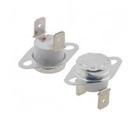 2PCS KSD302 16A 250V Ceramic Temperature Switch Thermostat - Normally Closed, 40-300°C Range(Normal Open(NO),50C)