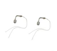 2pcs L Type Stainless Steel Float Switch, 304/316L Tank Liquid Level Sensor for Water Pool, 0-220V AC High Temp Controller, Right Angle Design, Silver, 75mm