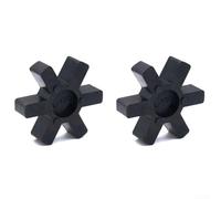 2PCS L150 Flexible Rubber Spider Inserts for L Jaw Coupling Made with Urethane Material for Long Lasting Industrial Performance
