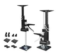 2Pcs Labor Saving Arm Jack, 2-in-1 Support and Lifting Device, Height Adjustment Hand Lifting Jack Tool with 1 Gloves, Clip, Scale, Multi-Function Door Panel Lifting for Cabinet Jack, Drywall Jack
