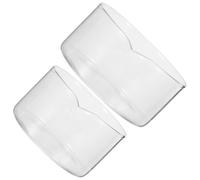 2pcs Laboratory Crystallizing Dish, round Flat Bottom Glass Lab Vessel | Heat Resistant Glassware for Research or Educational Labs, Smooth Inner Wall, Easy Collection