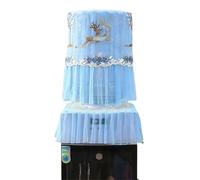 2Pcs Lace Embroidered Printed Water Dispenser Cover Reusable Upper Opening Bucket Sleeve Dustproof for Home Office(Color 4)