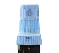 2Pcs Lace Embroidered Printed Water Dispenser Cover Reusable Upper Opening Bucket Sleeve Dustproof for Home Office(Color 1)