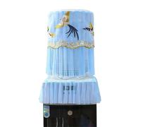 2Pcs Lace Embroidered Printed Water Dispenser Cover Reusable Upper Opening Bucket Sleeve Dustproof for Home Office(Color 6)