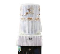 2Pcs Lace Embroidered Printed Water Dispenser Cover Reusable Upper Opening Bucket Sleeve Dustproof Universal for Home Office(Color 3)