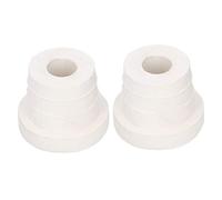 2Pcs Ladder Bumper for Inground Pool, White Pool Ladder Rubber End Plugs, Universal Pool Ladder Rubber End Caps, Fit for 1.5in Swimming Pool Ladder Tubing