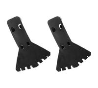 2pcs Ladder Foot Cover Rubber Black Non Slip Replacement Pad
