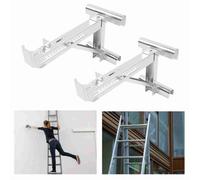 2Pcs Ladder Jacks Adjustable Stabilizer Tripod Load Bearing Bracket Alloy Steel Ladder Stand Kit