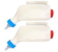 2Pcs Lamb Feeding Bottle, Goat Feeder Bottles Ha-ng Upside Down, Livestock Milk Bottle With Scale And Handle, Pet Feeding Accessory For Goat Fawns Nigerian Dwarf Doeling Dog Cat Cow Sheep