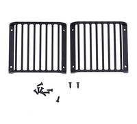 2Pcs Lamp Guard Grille, RC Front Lamp Guard Metal Headlight Grille with Screw Fit for TRX-4 RC Crawler Vehicle Traxxas Trx4 Defender Accessories