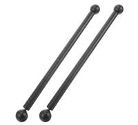 2pcs Lamp Post Cross Arm Handle Replacement Flag Holder Black | Aluminum Alloy, Sleek Paint Finish, Streets and Commercial Areas, Reliable Performance, Visual Impact