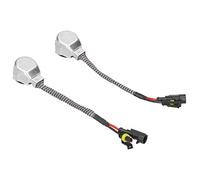 2Pcs Lampholder Adapter Cable for Xenon D2S D4S Bulbs, Aluminum Socket Connector with Copper Wire, Flame Retardant Ballast Converter for Automotive Headlights