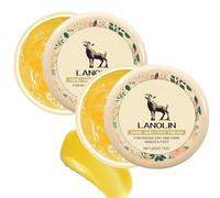 2PCS Lanolin Cream for Hands & Foot Moisturizer for Dry Cracked Feet/Skin,Lanolin Nipple Cream Lip Balm for Discomfort &Eczema,Natural Balm for Hand and Foot Care Jar, Multi-Purpose Soothing Lotion