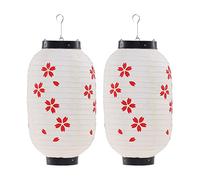 2pcs Lanterns for Outside Lightweight 8 Inch Japanese Lantern Without Lights Long-time Use for Home Holiday Party Decor