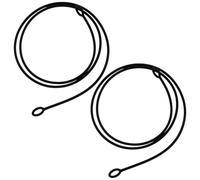 2pcs Lanyard Silicone Anti Lost Rope for Earphones | Black, Detachable Fixation Cord, Outdoor and Yoga Use, Excellent Elasticity, Neck Hanging Design