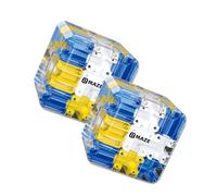 2Pcs Large 3D Labyrinth Cube Puzzle,Color-Match Game,Logical Challenge Magic Cube Maze Ball Puzzle,Spatial Awareness Brain Training Toy for Logic Development,Educational Focus Game,Stress Relief,8.5cm