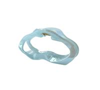 2Pcs Large Cloud-shaped Pearlescent Hair Clip Elegant For Women With Thick