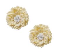 2PCS Large Floral Curtain Tiebacks Simulated Fabric Flower Curtain Ties For Indoor And Outdoor Home Decoration Easy Installation Accessories