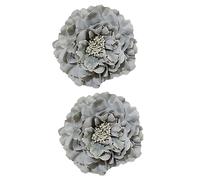 2PCS Large Floral Curtain Tiebacks Simulated Fabric Flower Curtain Ties For Indoor And Outdoor Home Decoration Easy Installation Accessories