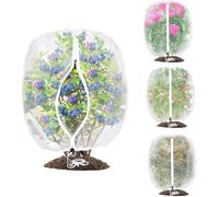2PCS Large Fruit Tree Netting with Drawstring and Zipper,8 * 8FT Garden Netting for Garden Protection,Insect Bird Netting for Fruit Trees,Protection from Anti Birds,Bugs,Cicadas (2.62*3.28FT (4PCS))