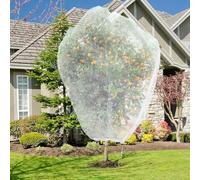 2PCS Large Fruit Tree Netting with Drawstring and Zipper,8 * 8FT Garden Netting for Garden Protection,Insect Bird Netting for Fruit Trees,Protection from Anti Birds,Bugs,Cicadas (10 * 10FT(1PCS))