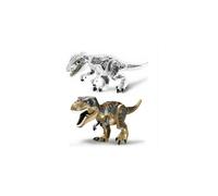 2Pcs Large Indominus T-Rex Dinosaur Figure - Big Size Blocks LEGO Toy for Kids