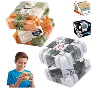 2pcs Large Labyrinth 3D Maze Cube - Engaging Brain Teaser Toy, Rollerball Large Brain Rubix for Kids and Adults, Roller Ball Smart Spatial Cube Maze, Fun Hand-Eye Coordination Game