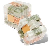 2Pcs Large Labyrinth 3D Puzzles Maze Cube, Logical Challenge 3x3 3D Maze Puzzle Cube Toy for Stress Relief & Logic Development, Education Sensory Toys Gifts for Home Family Gatherings(2PCS)