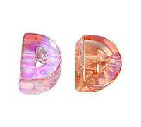 2Pcs Large Letter Beads for DIY Jewelry Making, Iridescent Acrylic Bubble Beads with 0.6cm Large Holes for Bracelets, Necklaces, Keychains and Lanyards D 2pcs